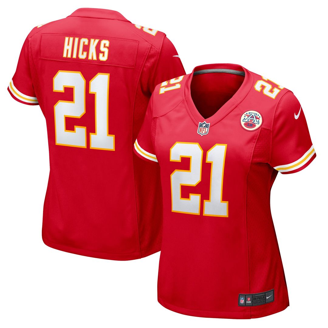 Jaden Hicks Kansas City Chiefs Nike Women's  Game Jersey -  Red