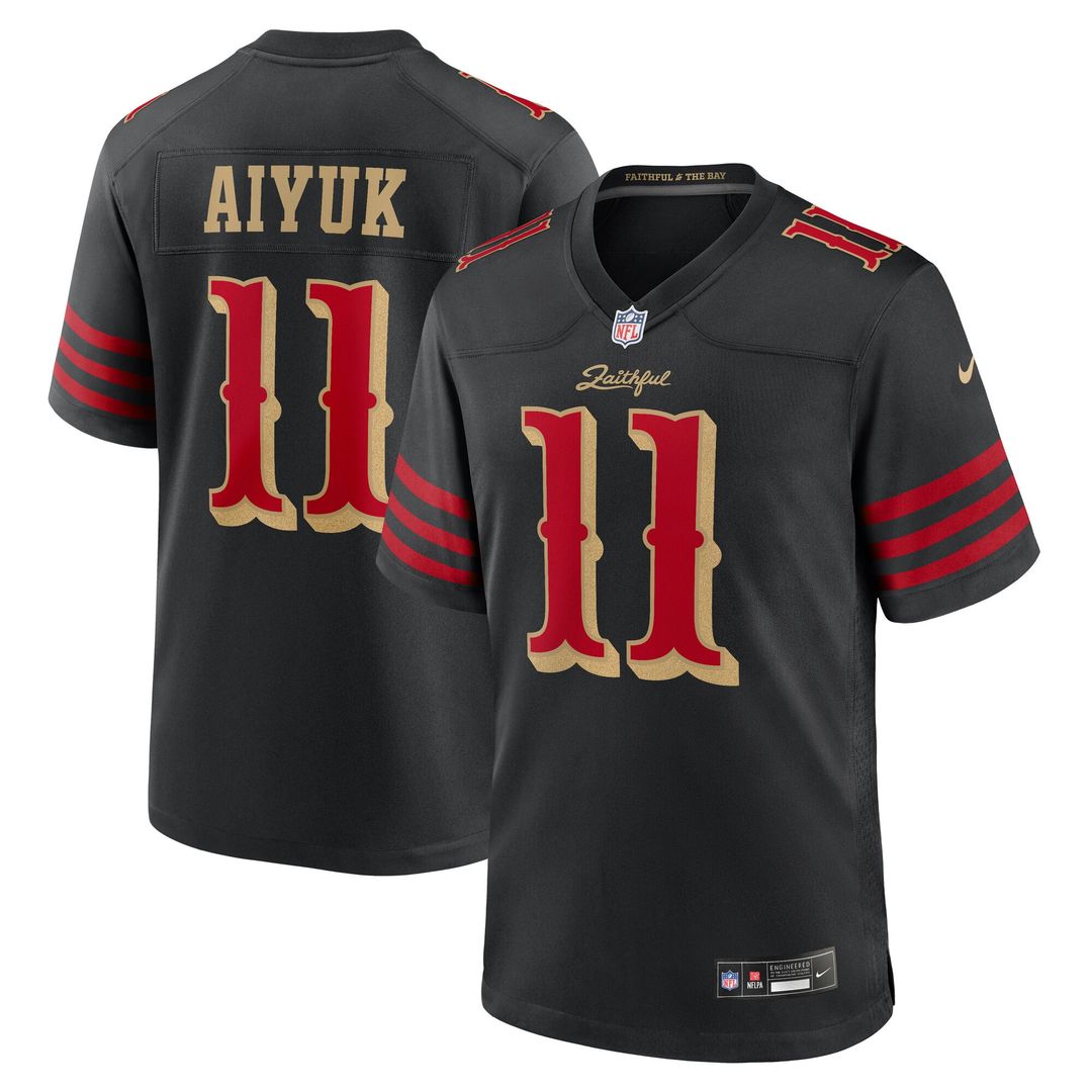 Brandon Aiyuk San Francisco 49ers Nike 2025 Rivalries Collection Game Jersey - Black