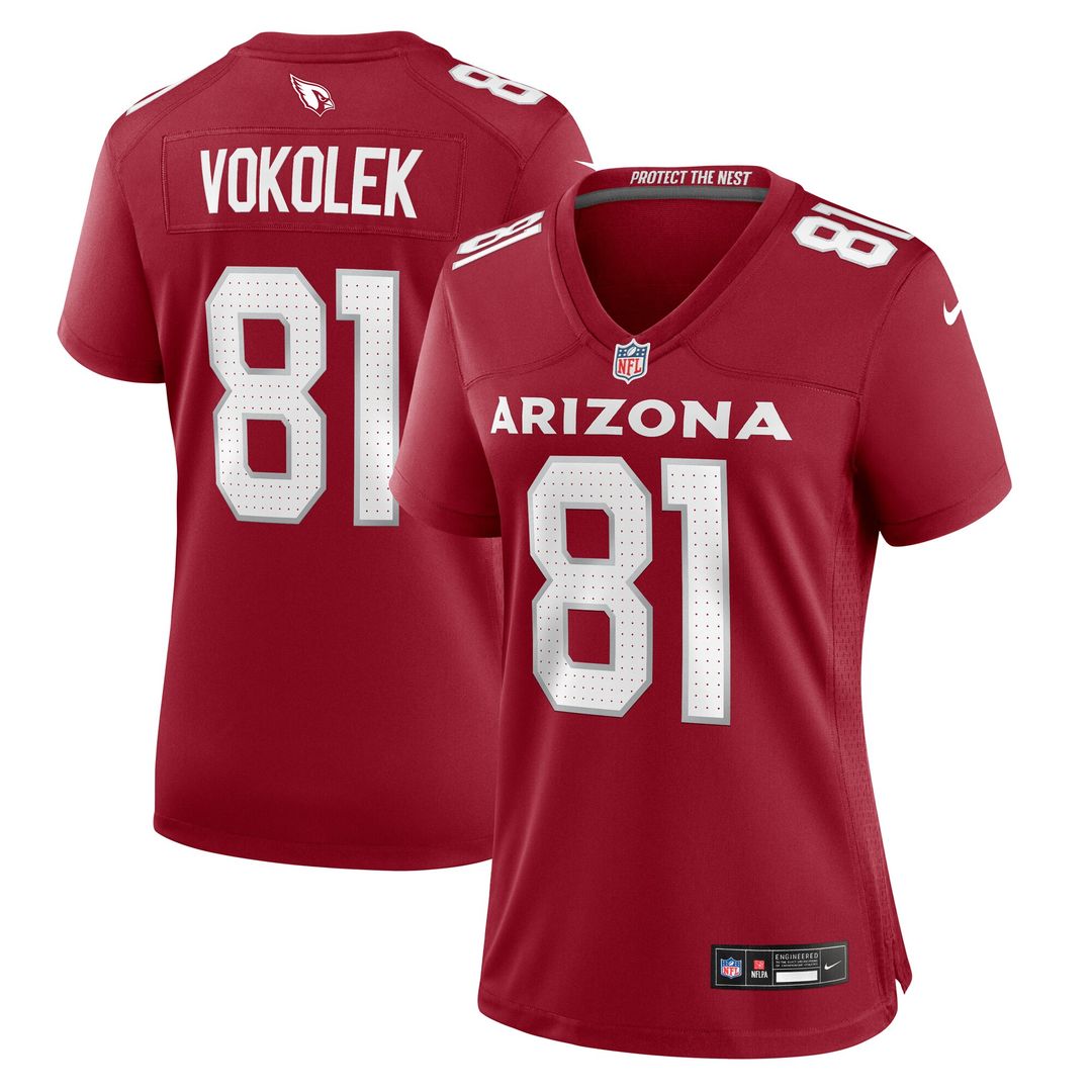 Travis Vokolek Arizona Cardinals Nike Women's  Game Jersey -  Cardinal