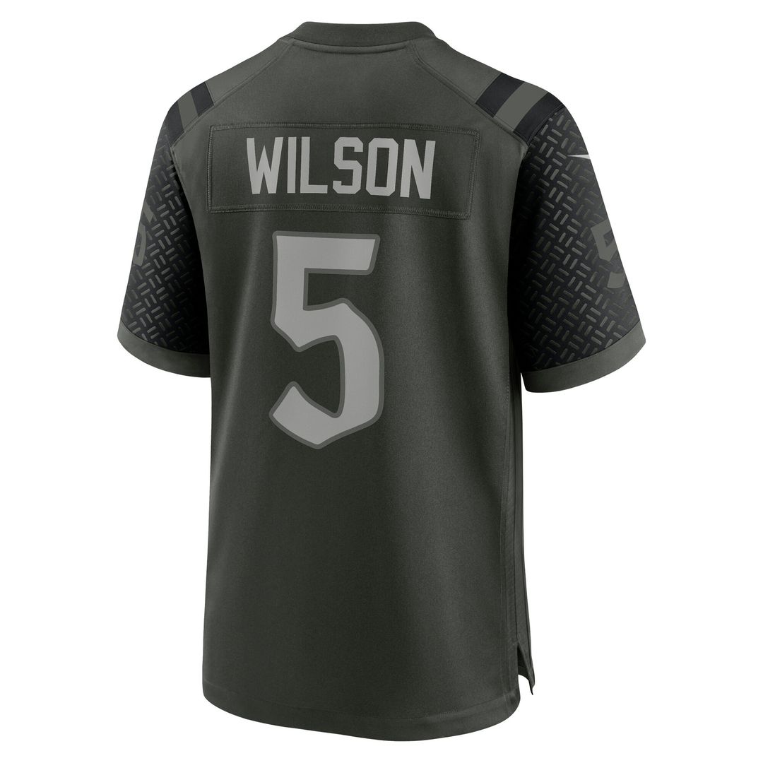 Garrett Wilson New York Jets Nike 2025 Rivalries Collection Game Jersey - Gotham Green