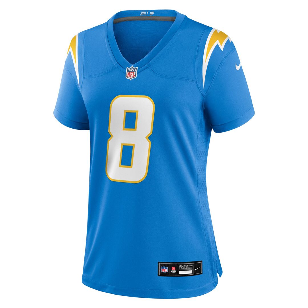Omarion Hampton Los Angeles Chargers Nike Women's Team Game Jersey -  Powder Blue
