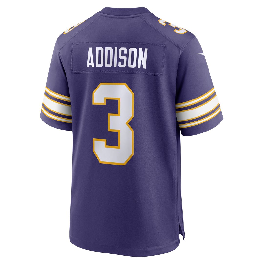 Jordan Addison Minnesota Vikings Nike Alternate Game Jersey - Purple