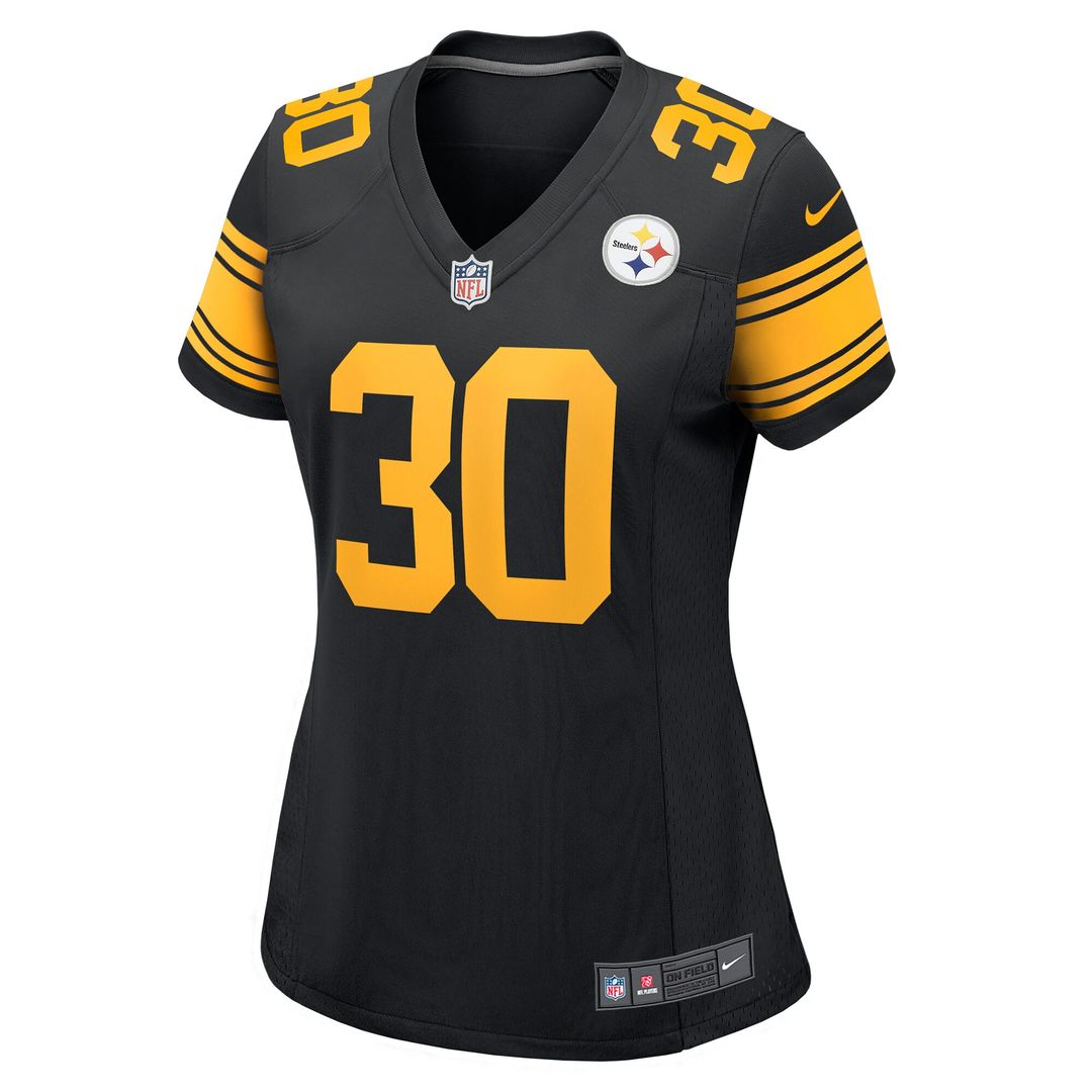 Jaylen Warren Pittsburgh Steelers Nike Women's Alternate Game Jersey -  Black