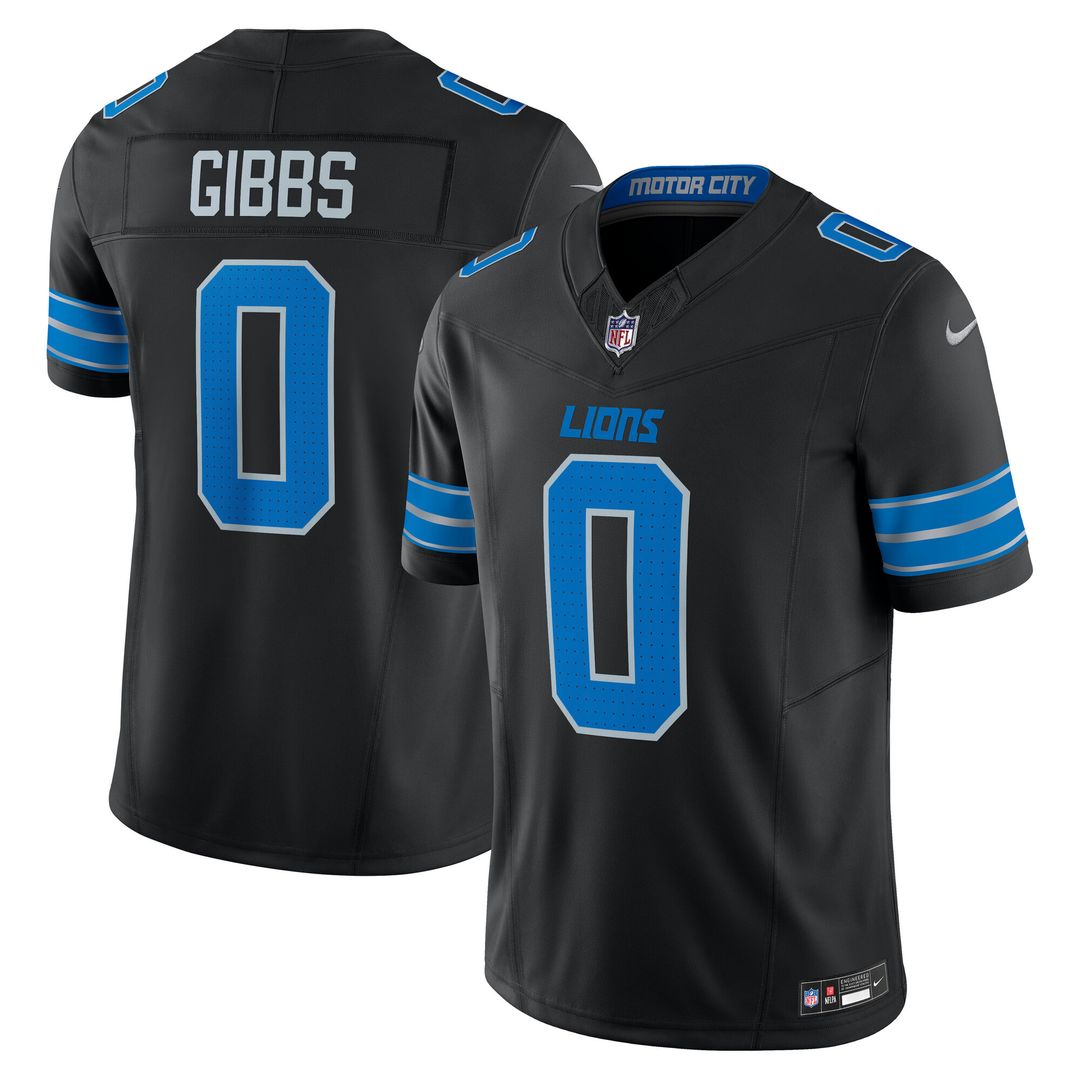 Jahmyr Gibbs Detroit Lions Nike 2nd Alternate Vapor F.U.S.E. Limited Jersey - Black