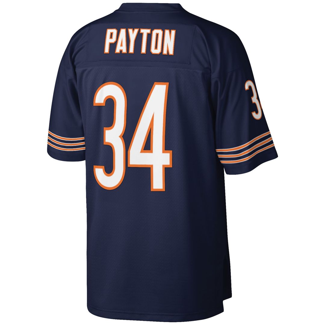 Walter Payton Chicago Bears Mitchell & Ness Big & Tall 1985 Retired Player Replica Jersey - Navy