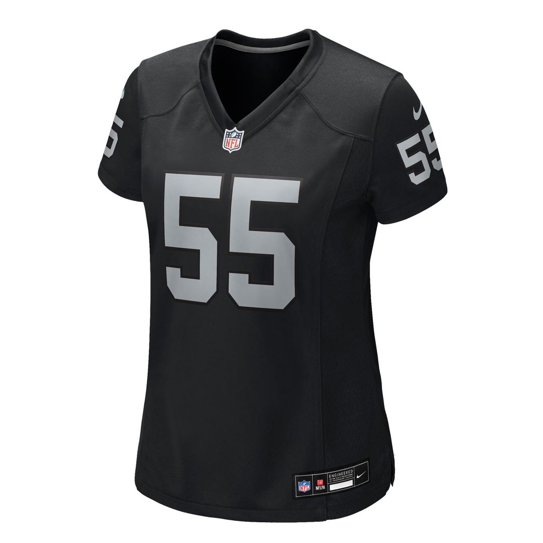Cody Lindenberg Las Vegas Raiders Nike Women's Team Game Jersey -  Black