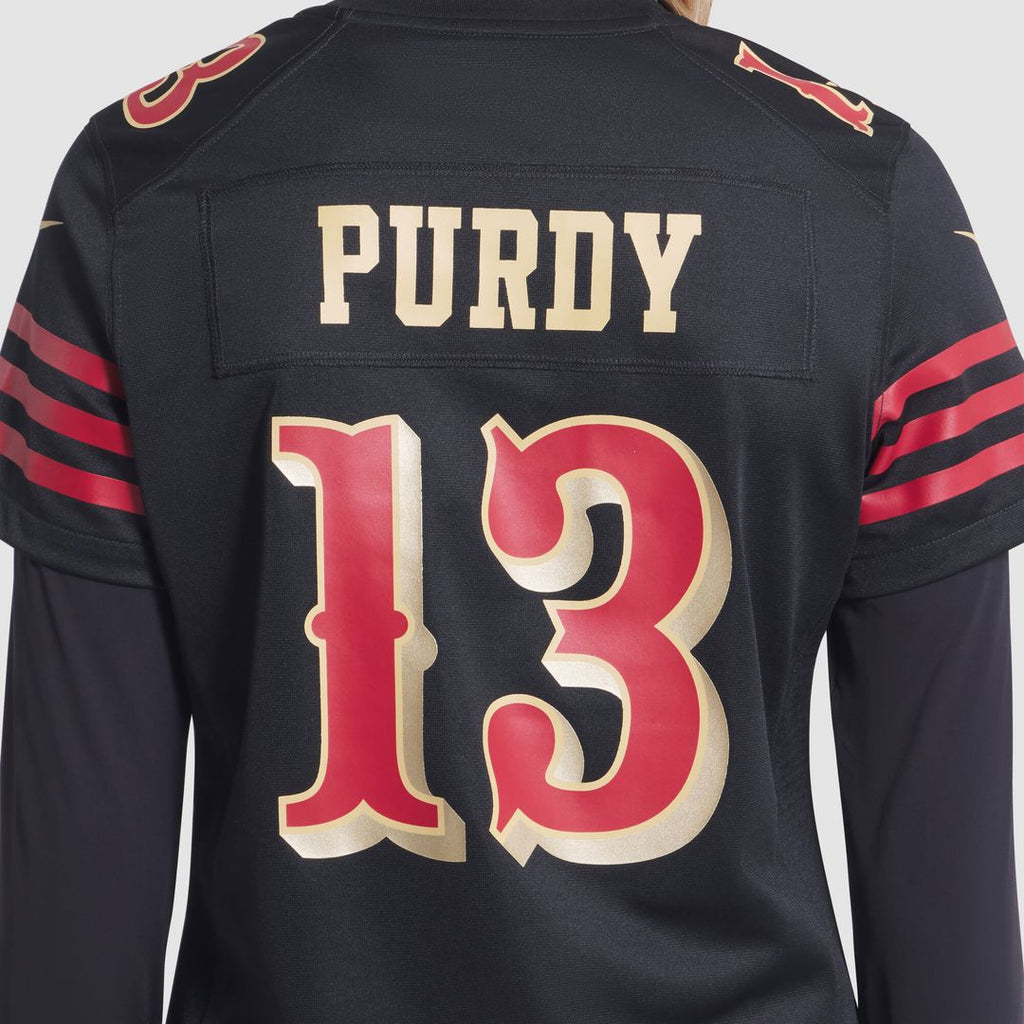 Brock Purdy San Francisco 49ers Nike Women's 2025 Rivalries Collection Game Jersey - Black
