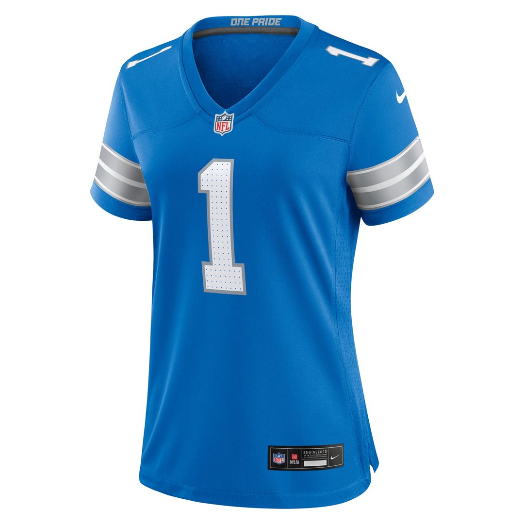 Number 1 Mom Detroit Lions Nike Game Jersey - Blue