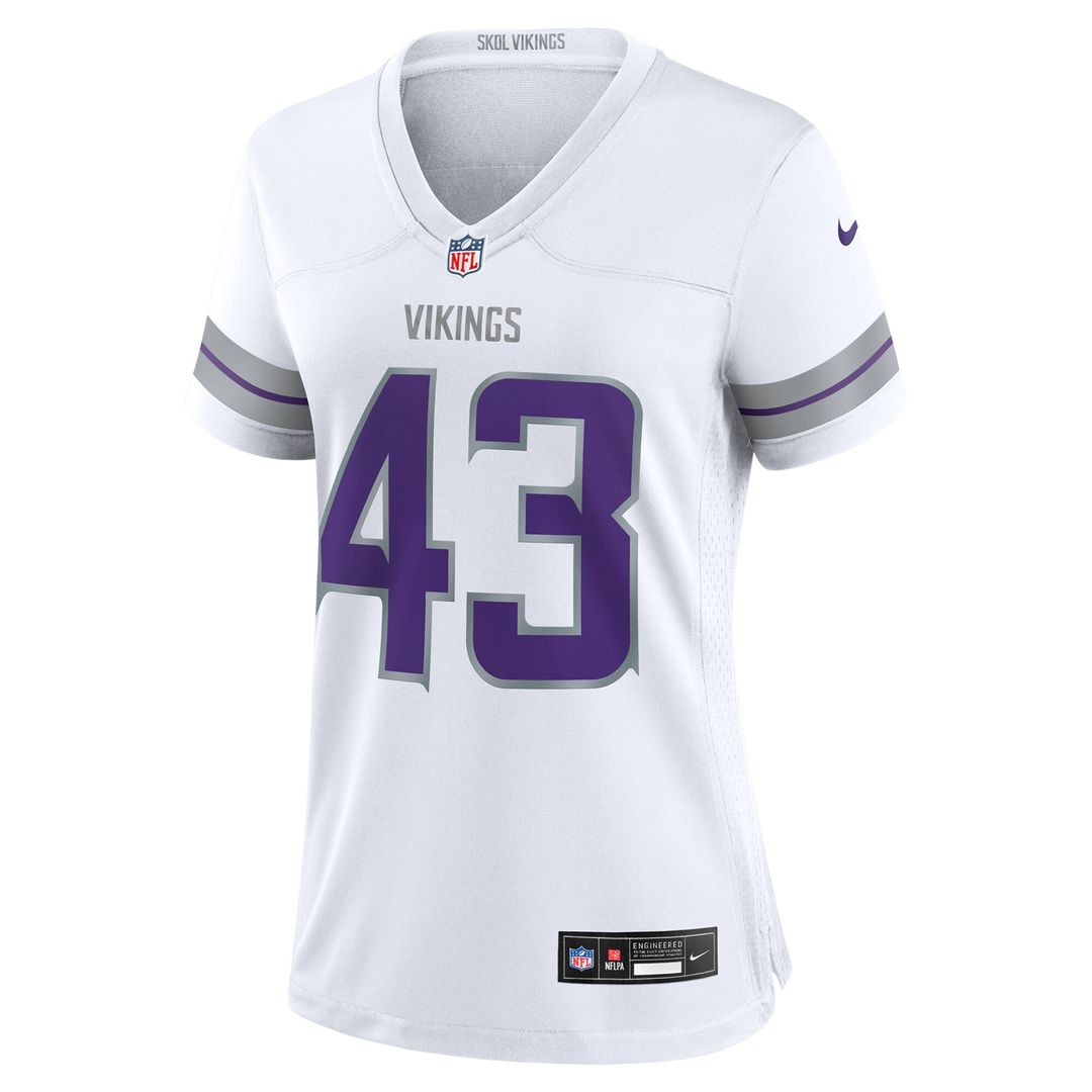 Andrew Van Ginkel Minnesota Vikings Nike Women's Alternate Game Jersey -  White