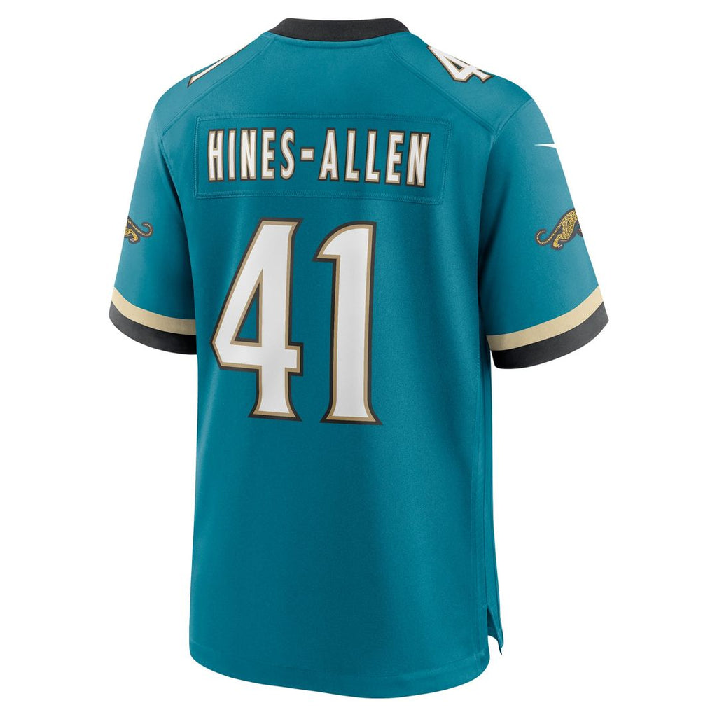 Josh Hines-Allen Jacksonville Jaguars Nike Prowler Throwback Player Game Jersey - Teal