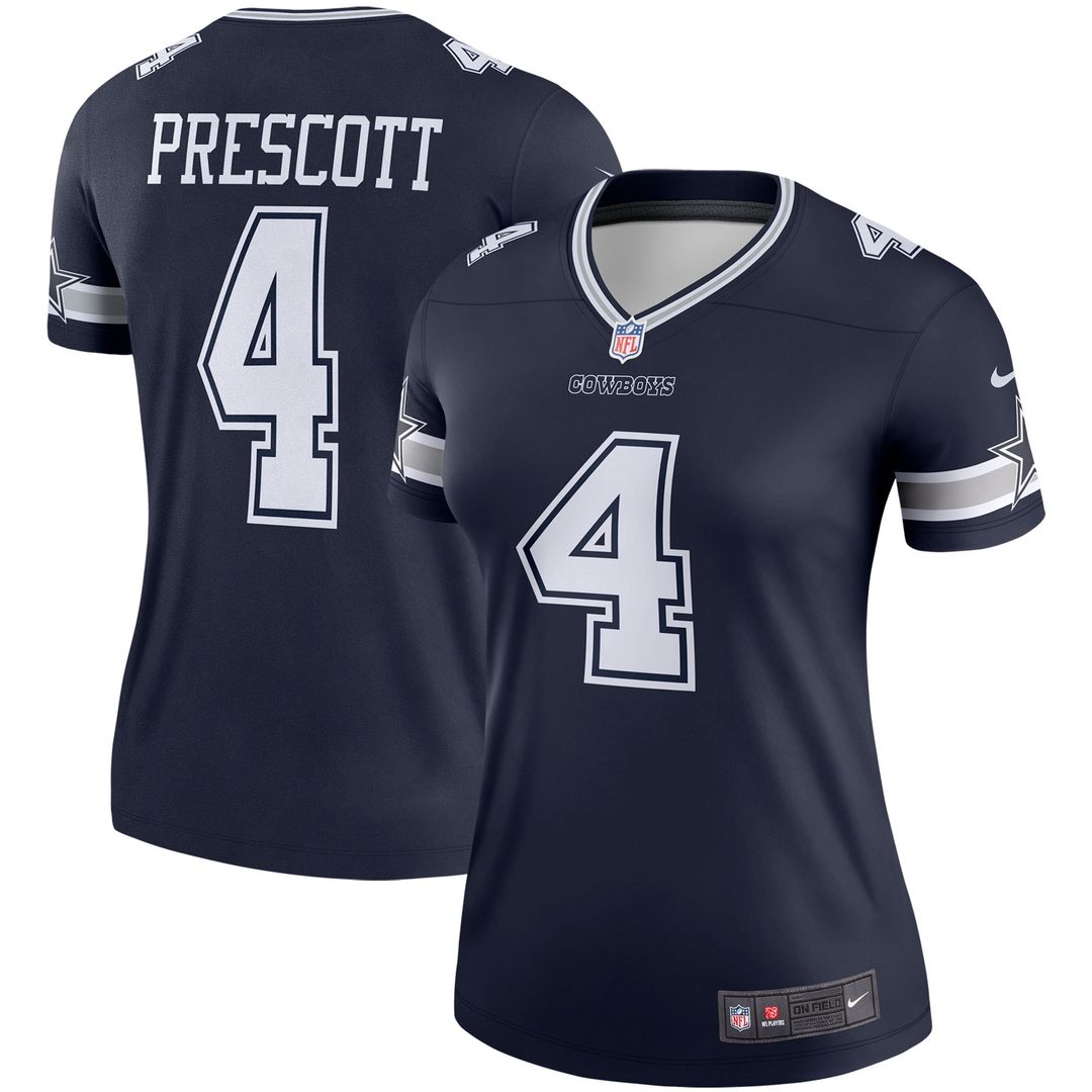 Dak Prescott Dallas Cowboys Nike Women's Legend Player Performance Top -  Navy