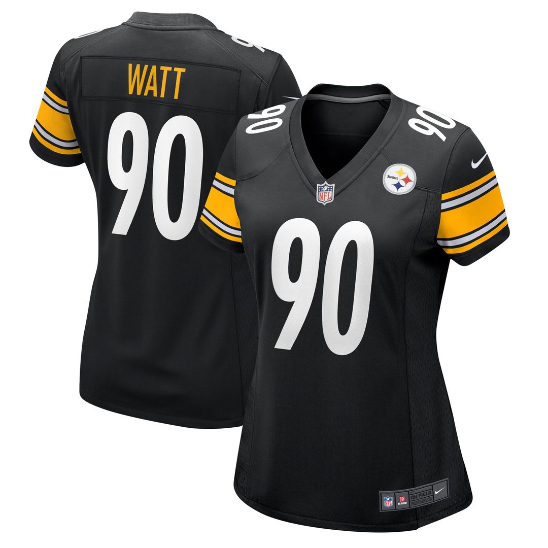 T.J. Watt Pittsburgh Steelers Nike Women's Team Game Jersey -  Black