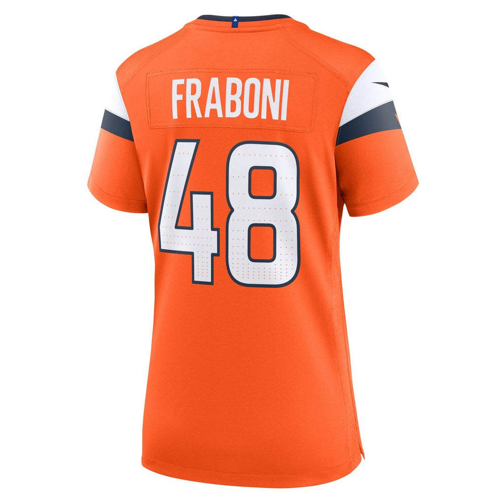 Mitchell Fraboni Denver Broncos Nike Women's Team Game Jersey -  Orange
