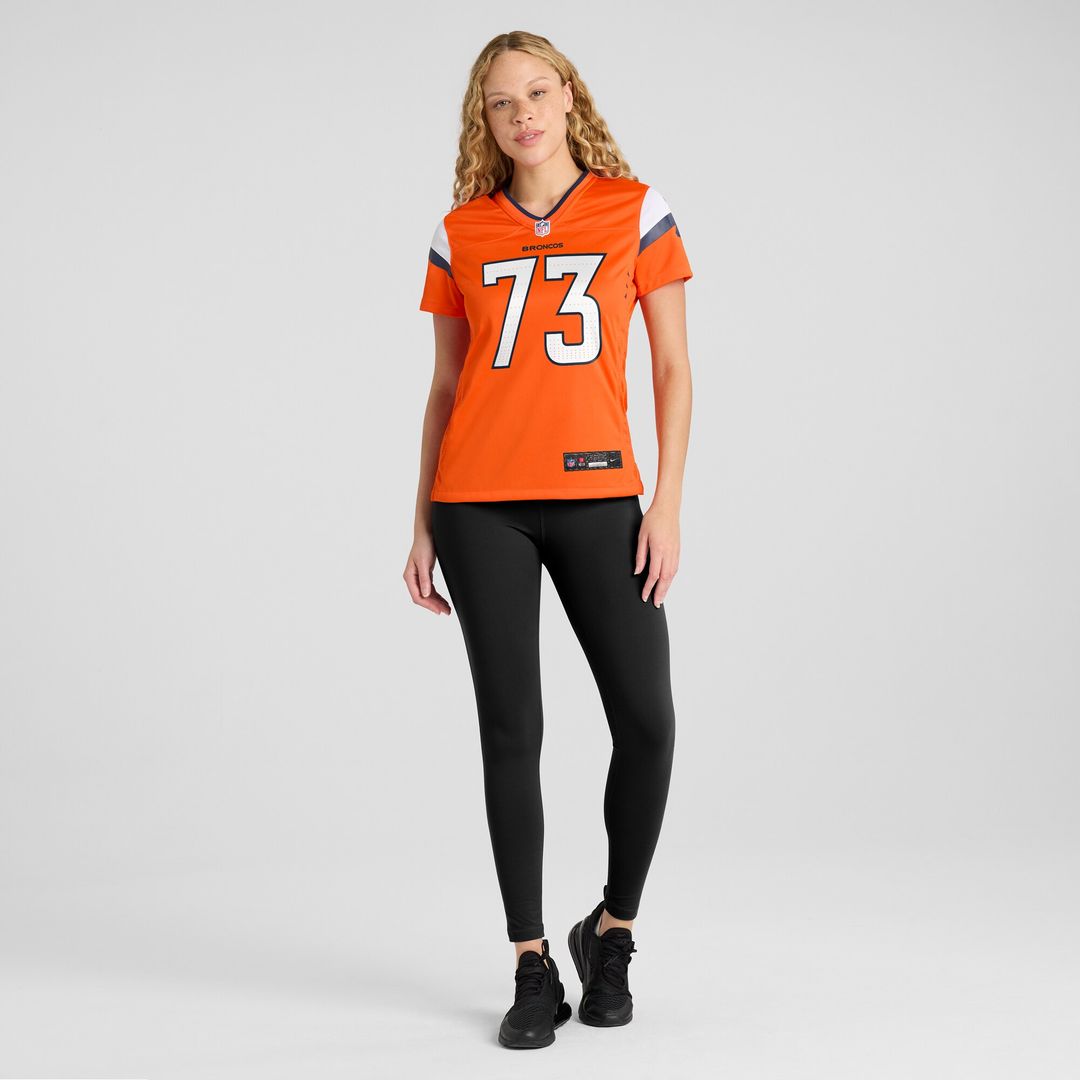 Frank Crum Denver Broncos Nike Women's Team Game Jersey -  Orange