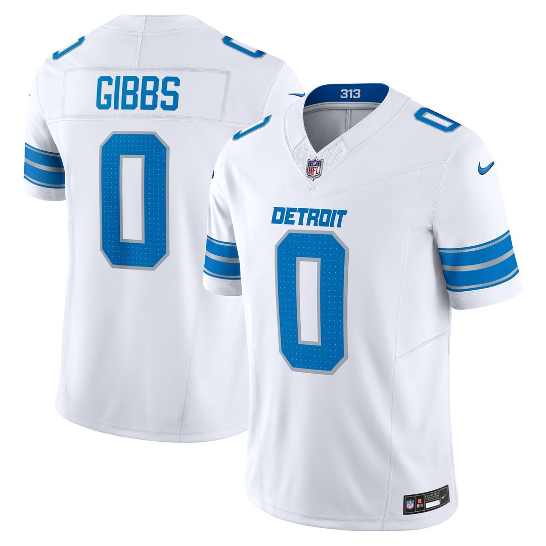 Jahmyr Gibbs Detroit Lions Nike Vapor F.U.S.E. Limited Jersey - White