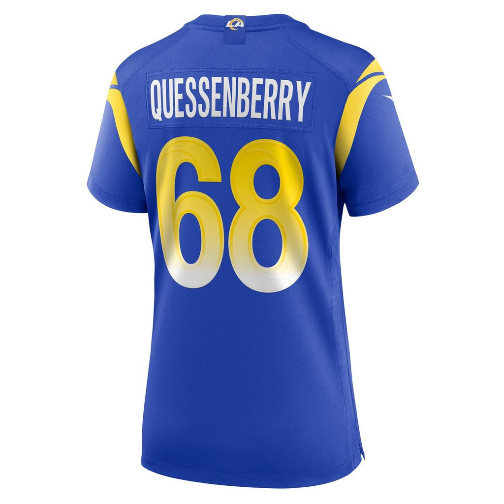 David Quessenberry Los Angeles Rams Nike Women's Team Game Jersey -  Royal