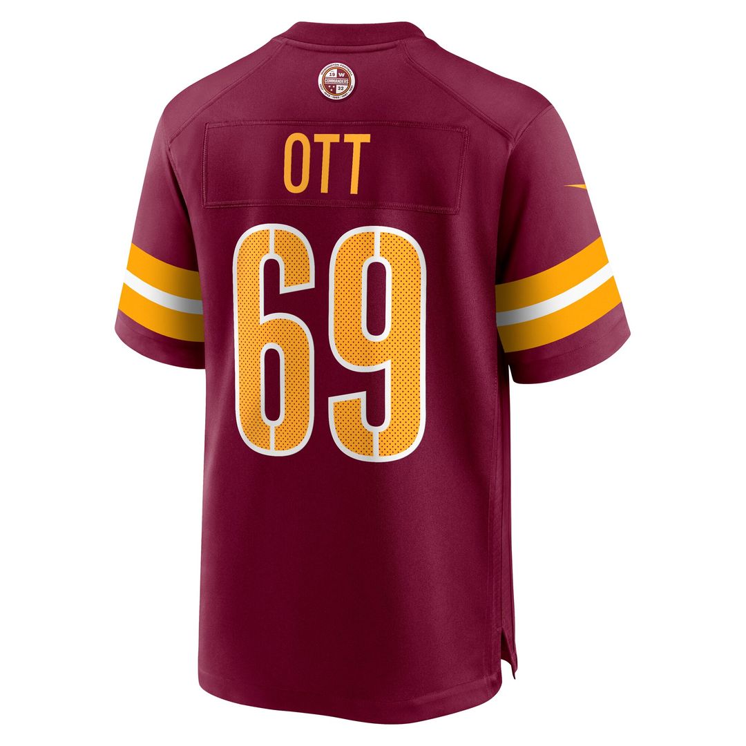 Tyler Ott Washington Commanders Nike  Game Jersey -  Burgundy