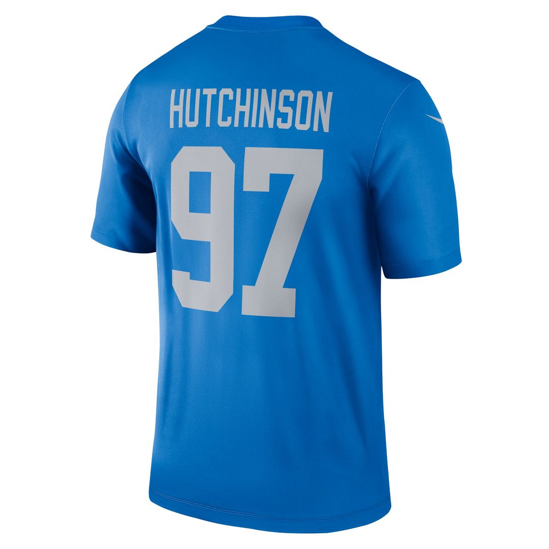 Aidan Hutchinson Detroit Lions Nike Legend Player Performance Top - Blue