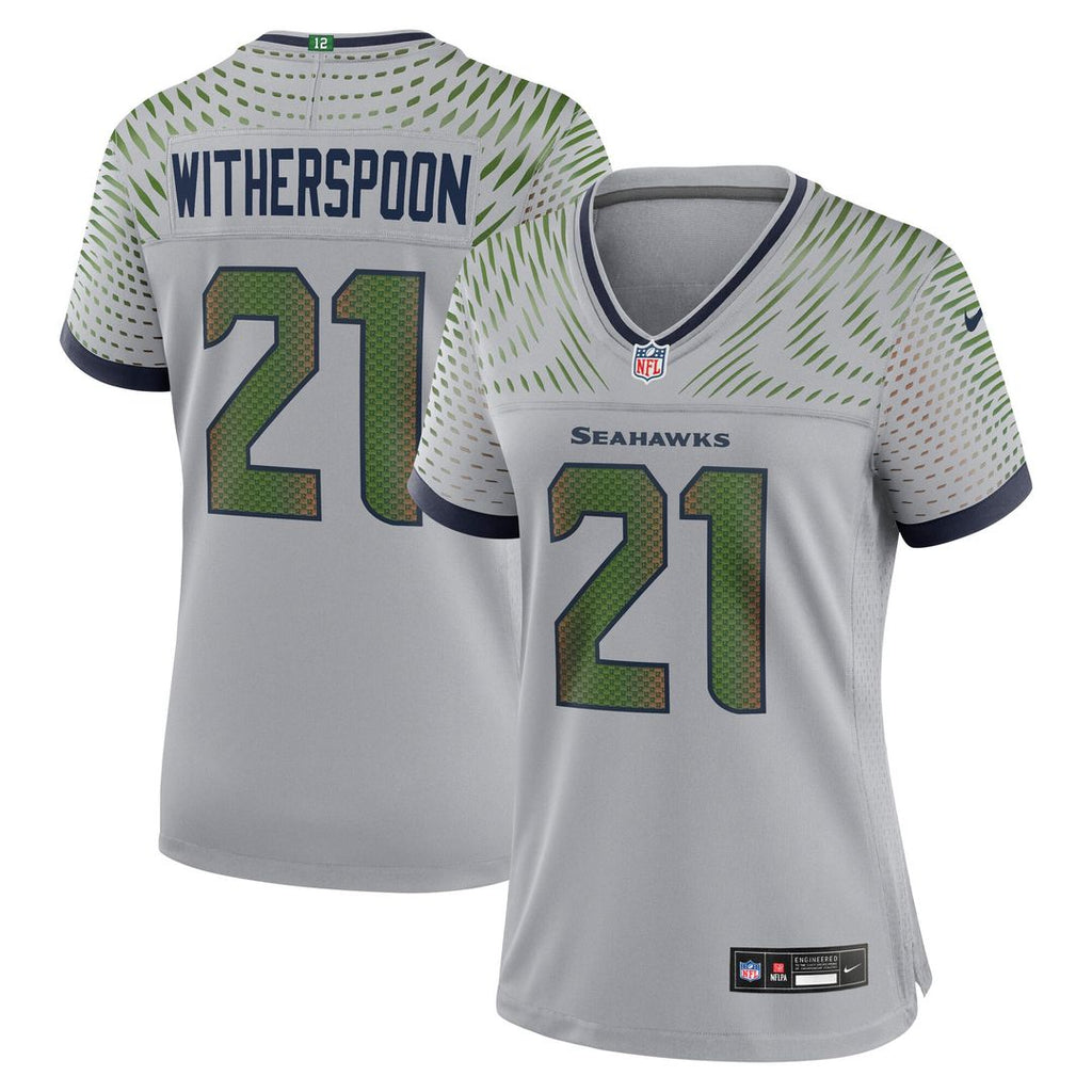 Devon Witherspoon Seattle Seahawks Nike Women's 2025 Rivalries Collection Game Jersey - Wolf Gray