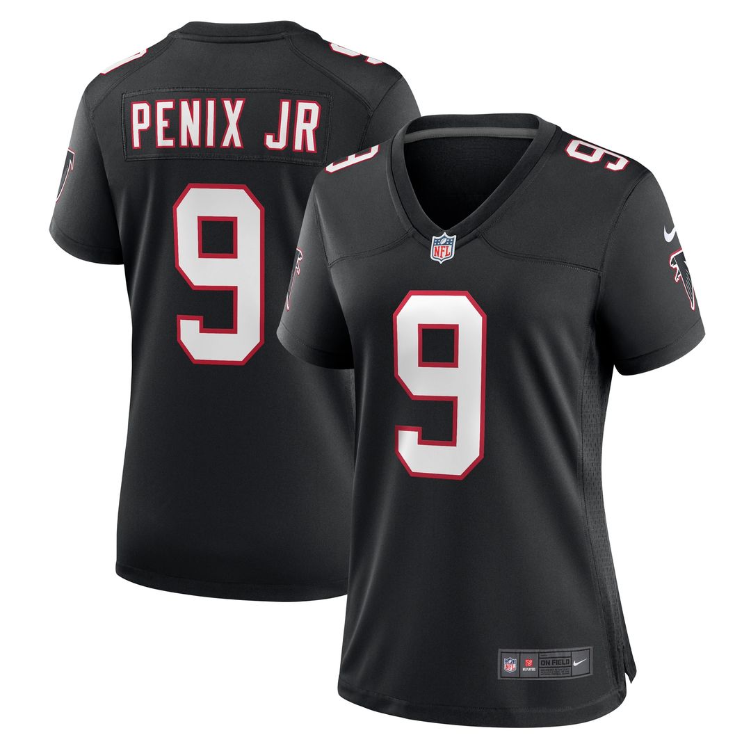 Michael Penix Jr. Atlanta Falcons Nike Women's Alternate Game Jersey -  Black