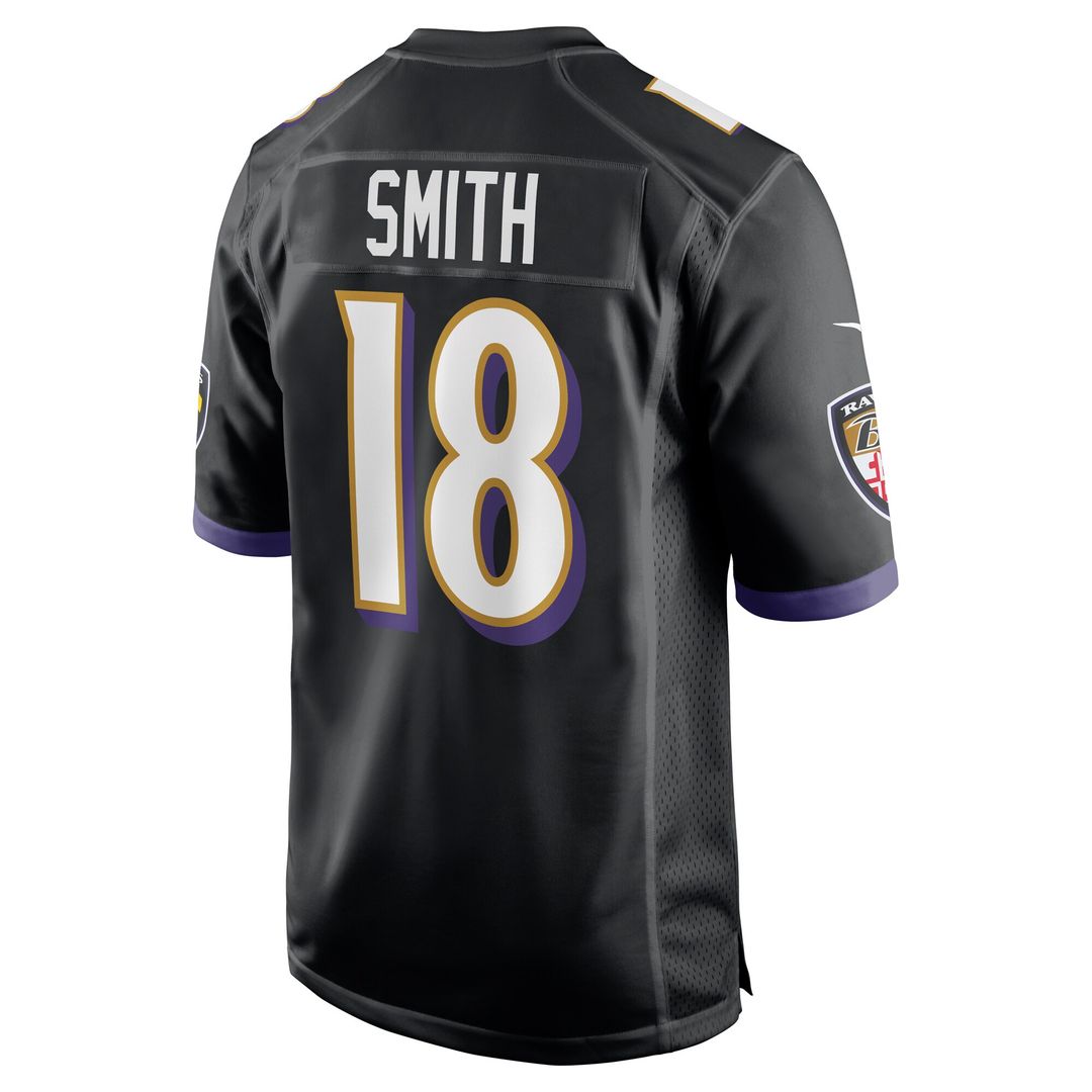 Roquan Smith Baltimore Ravens Nike Alternate Game Jersey - Black