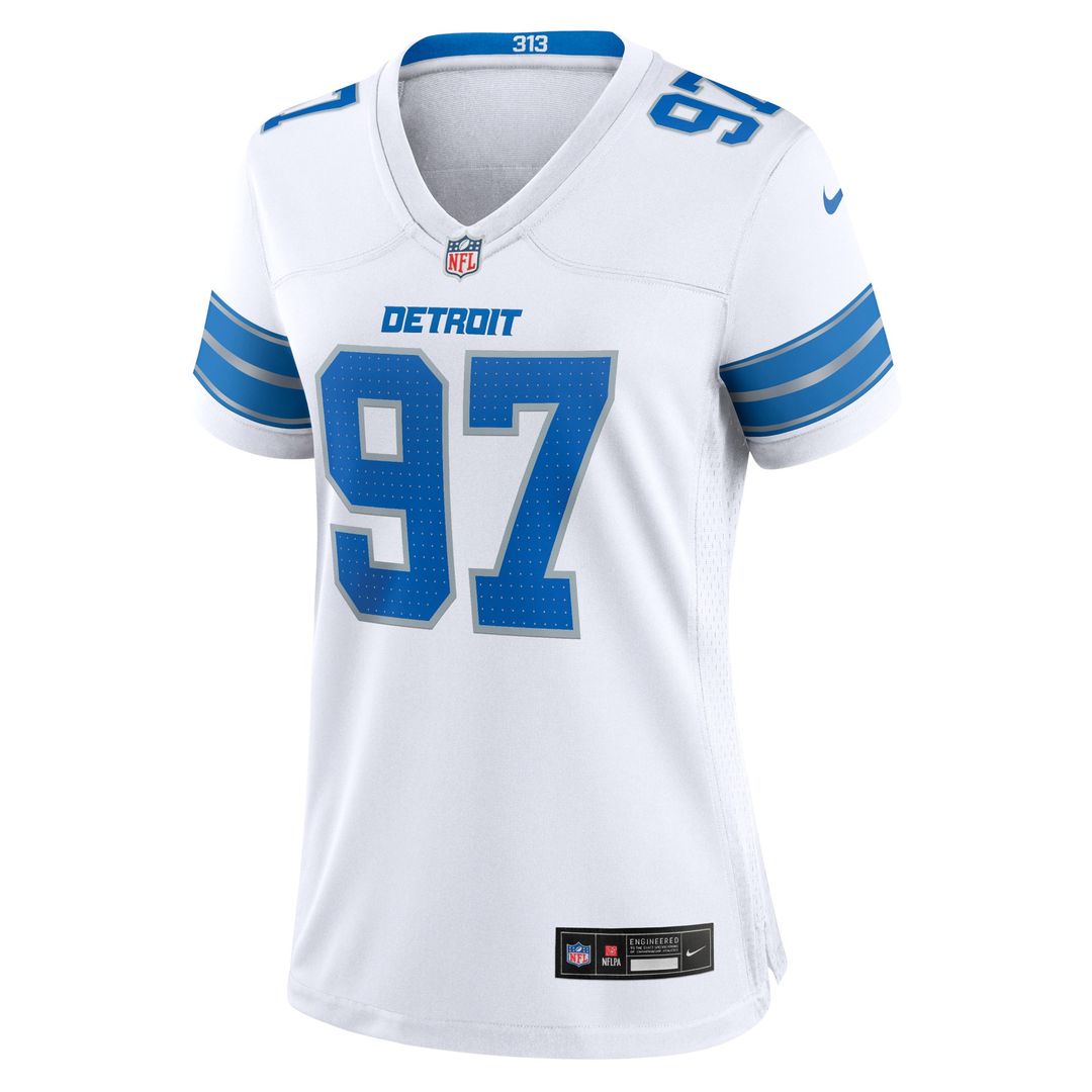 Aidan Hutchinson Detroit Lions Nike Women's Game Jersey - White