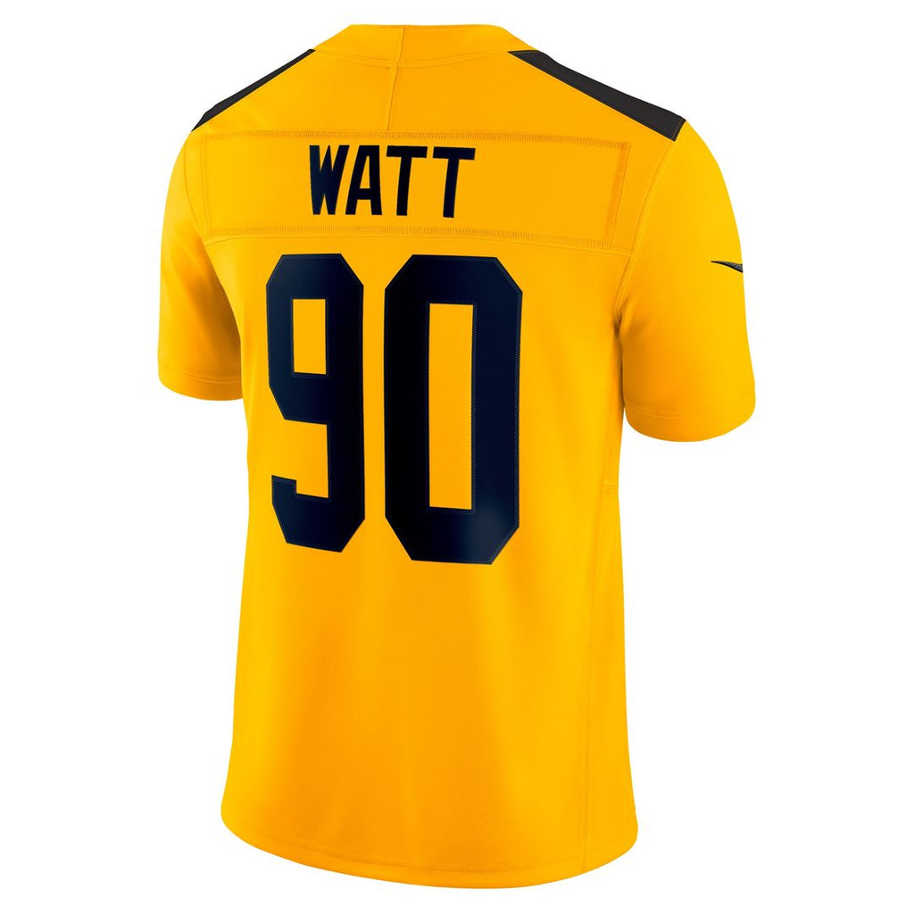 T.J. Watt Pittsburgh Steelers Nike Alternate Vapor F.U.S.E. Limited Jersey - Gold