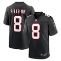Kyle Pitts Sr. Atlanta Falcons Nike Alternate  Game Jersey - Black