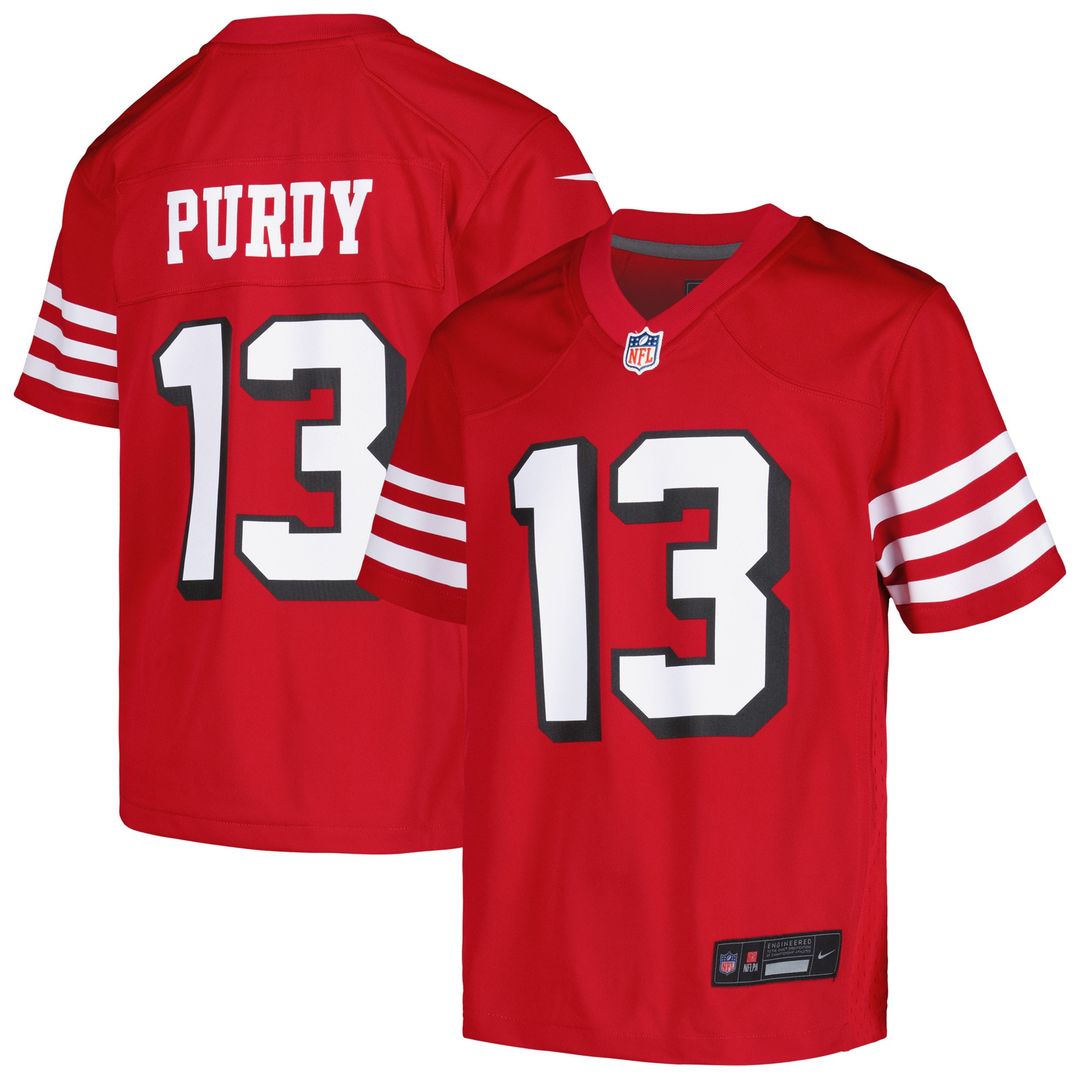 Brock Purdy San Francisco 49ers Nike Youth Game Jersey - Scarlet