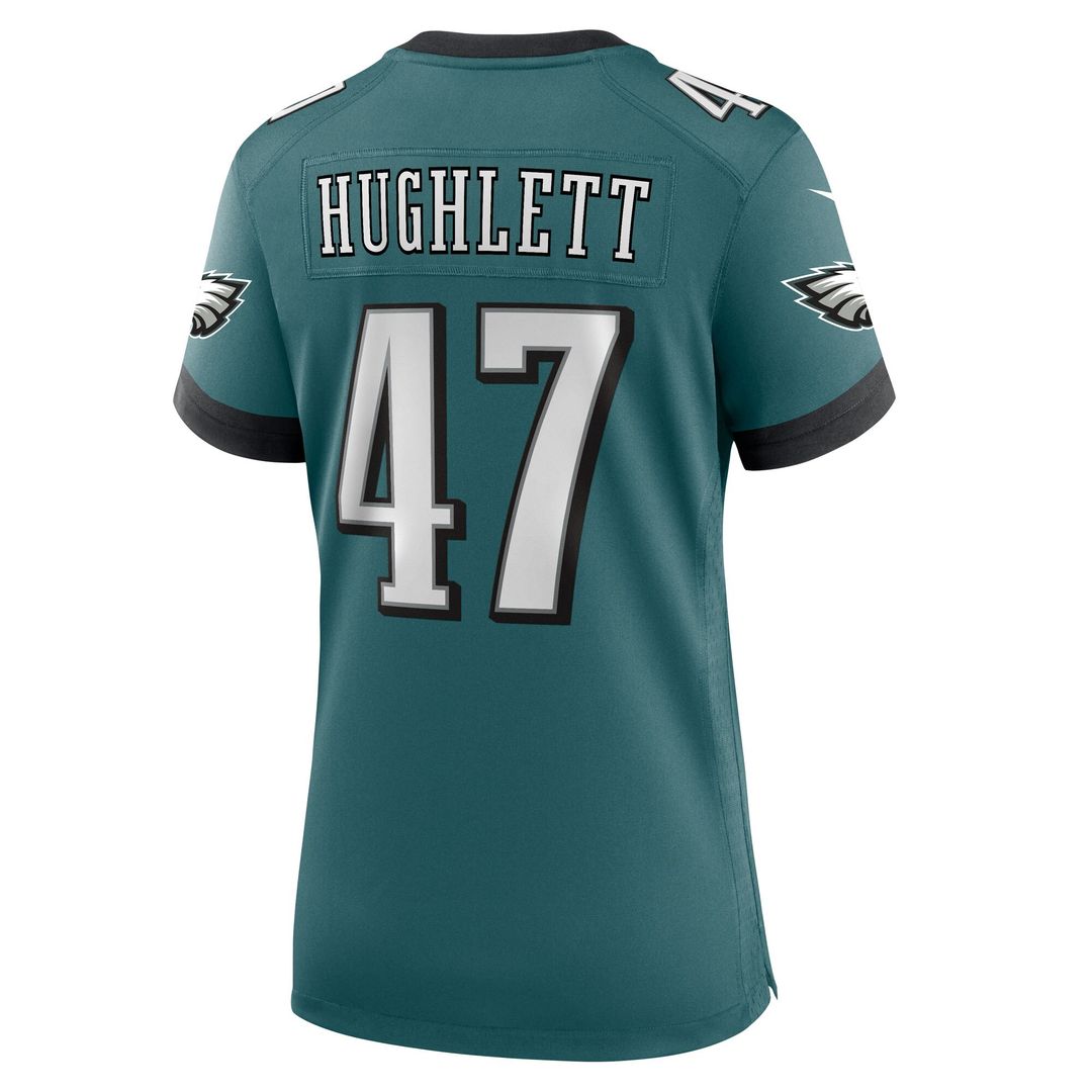 Charley Hughlett Philadelphia Eagles Nike Women's Team Game Jersey - Midnight Green