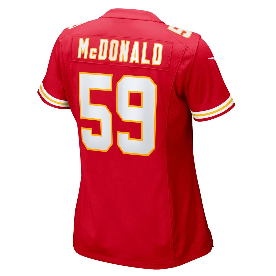 Cooper McDonald Kansas City Chiefs Nike Women's Team Game Jersey -  Red