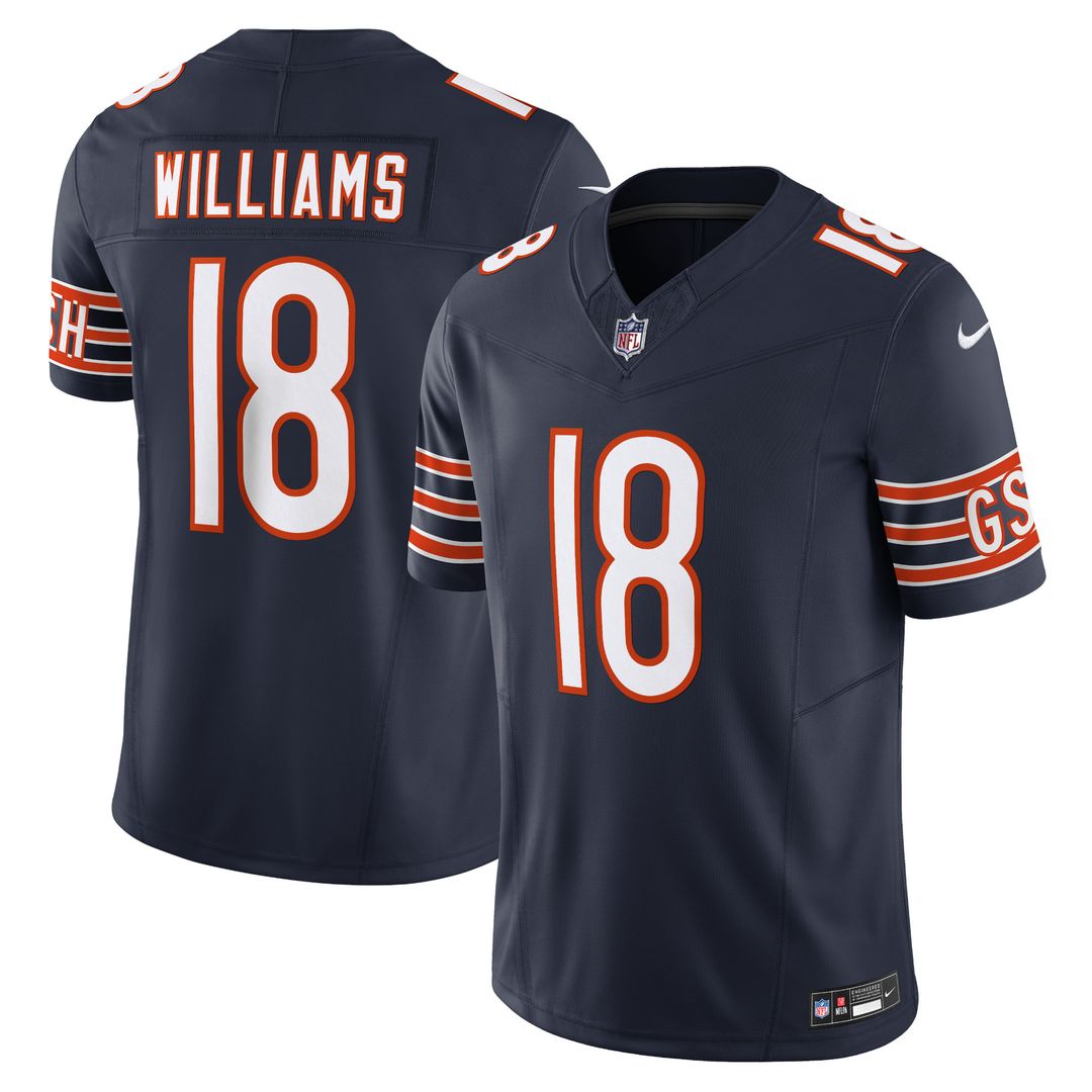 Caleb Williams Chicago Bears Nike Vapor F.U.S.E. Limited Jersey - Navy