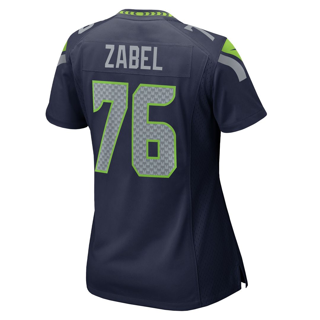 Grey Zabel Seattle Seahawks Nike Women's Team Game Jersey -  College Navy