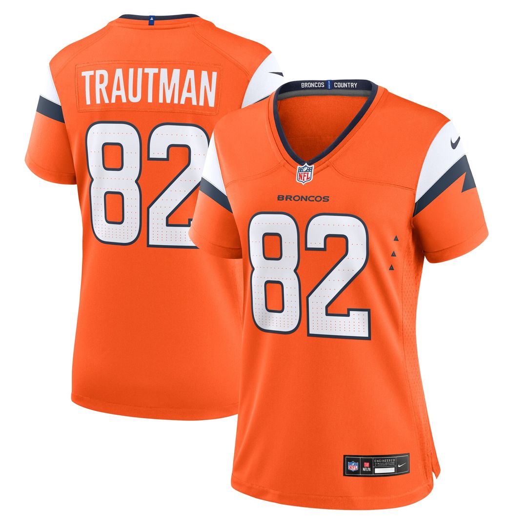 Adam Trautman Denver Broncos Nike Women's Team Game Jersey -  Orange