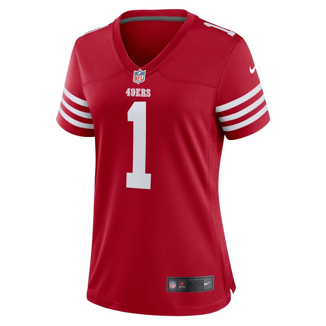 Number 1 Bride San Francisco 49ers Nike Women's Game Jersey - Scarlet