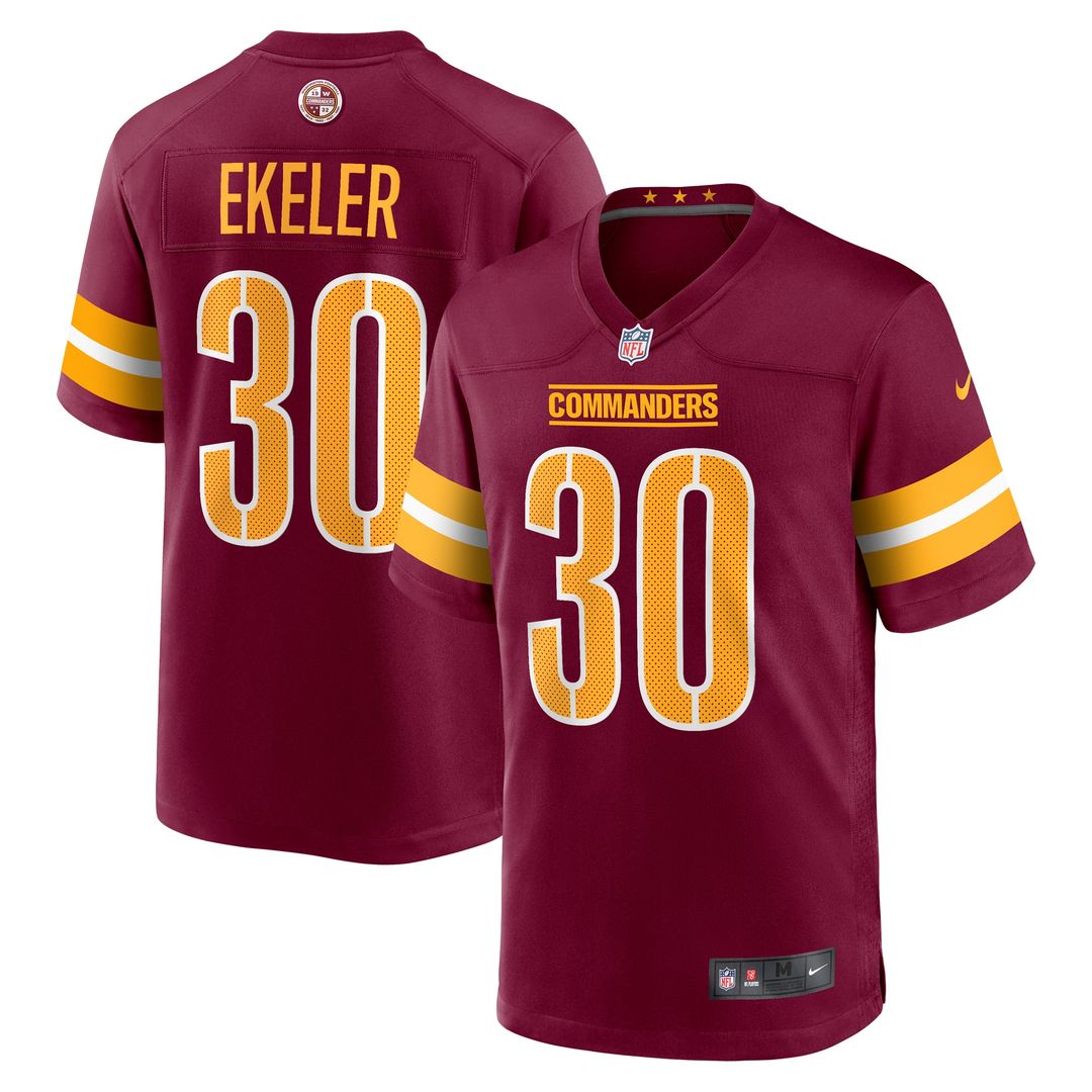 Austin Ekeler Washington Commanders Nike Game Player Jersey - Burgundy
