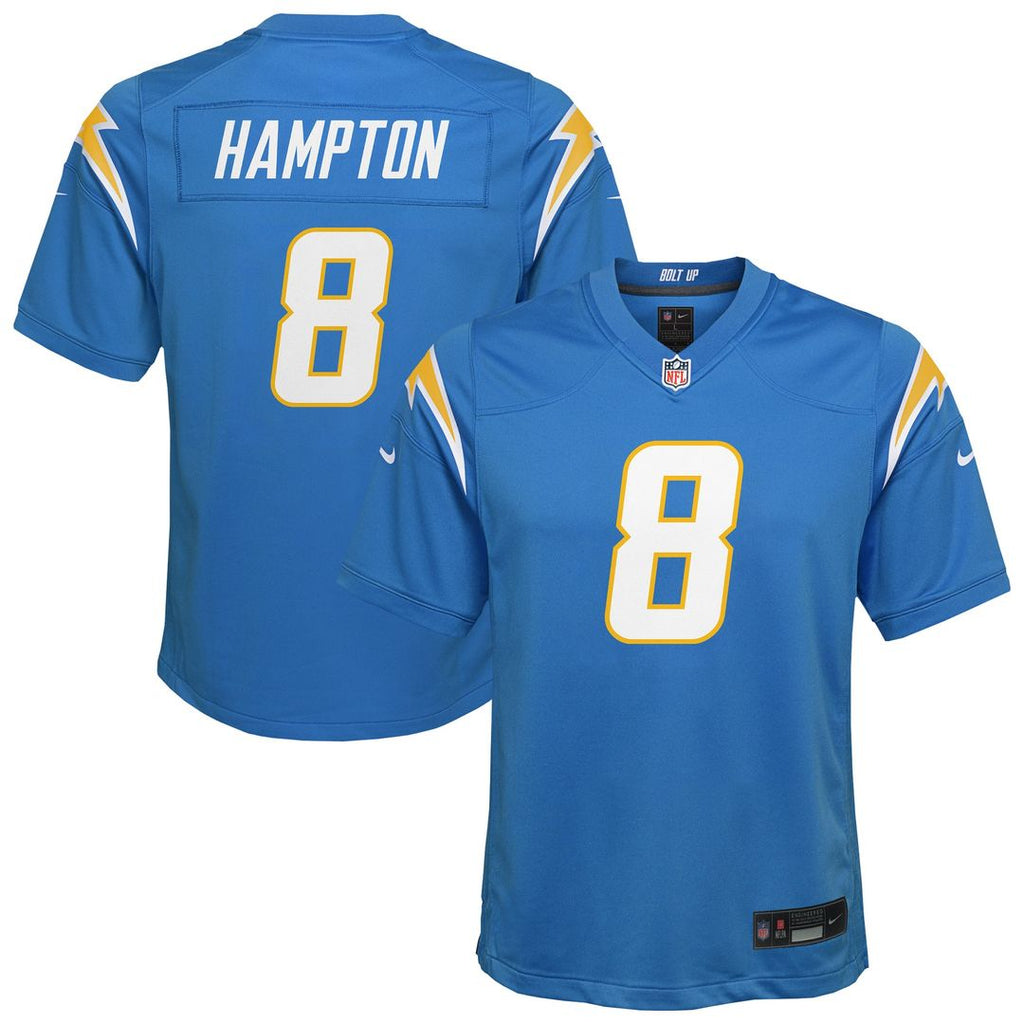 Omarion Hampton Los Angeles Chargers Nike Youth Team Game Jersey - Powder Blue