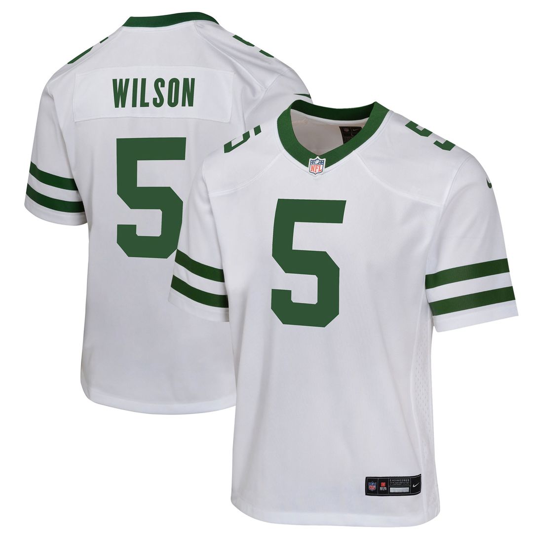 Garrett Wilson New York Jets Nike Youth Game Jersey - White