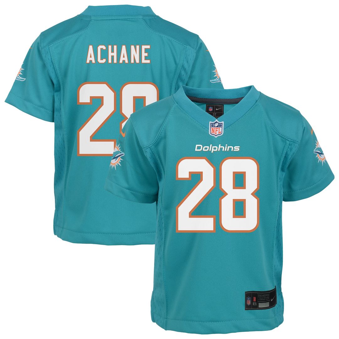 De’Von Achane Miami Dolphins Nike Toddler Game Jersey - Aqua