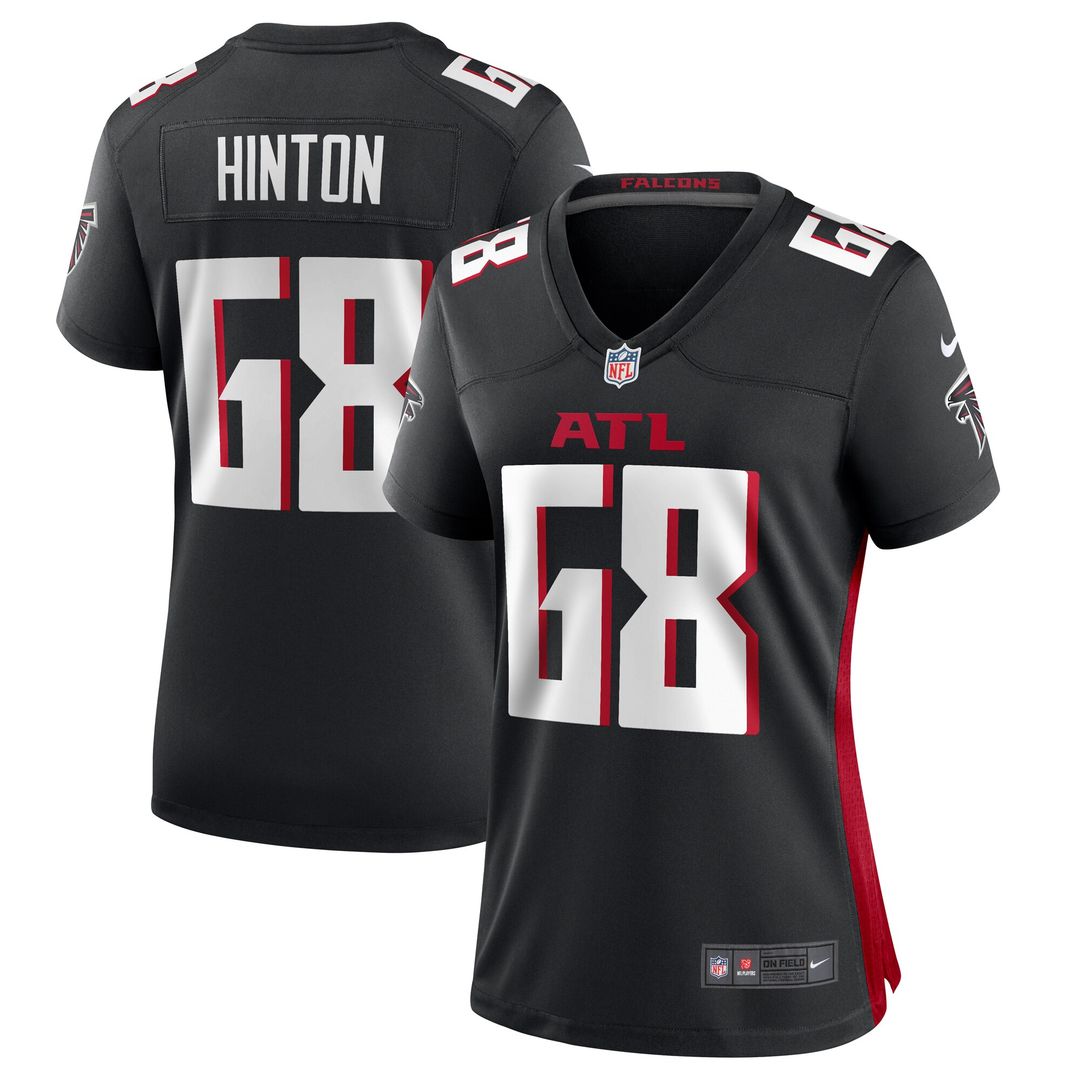 Kyle Hinton Atlanta Falcons Nike Women's Team Game Jersey -  Black