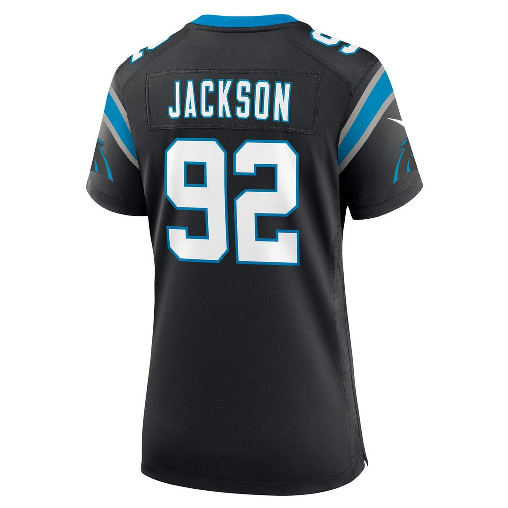 Cam Jackson Carolina Panthers Nike Women's Team Game Jersey -  Black