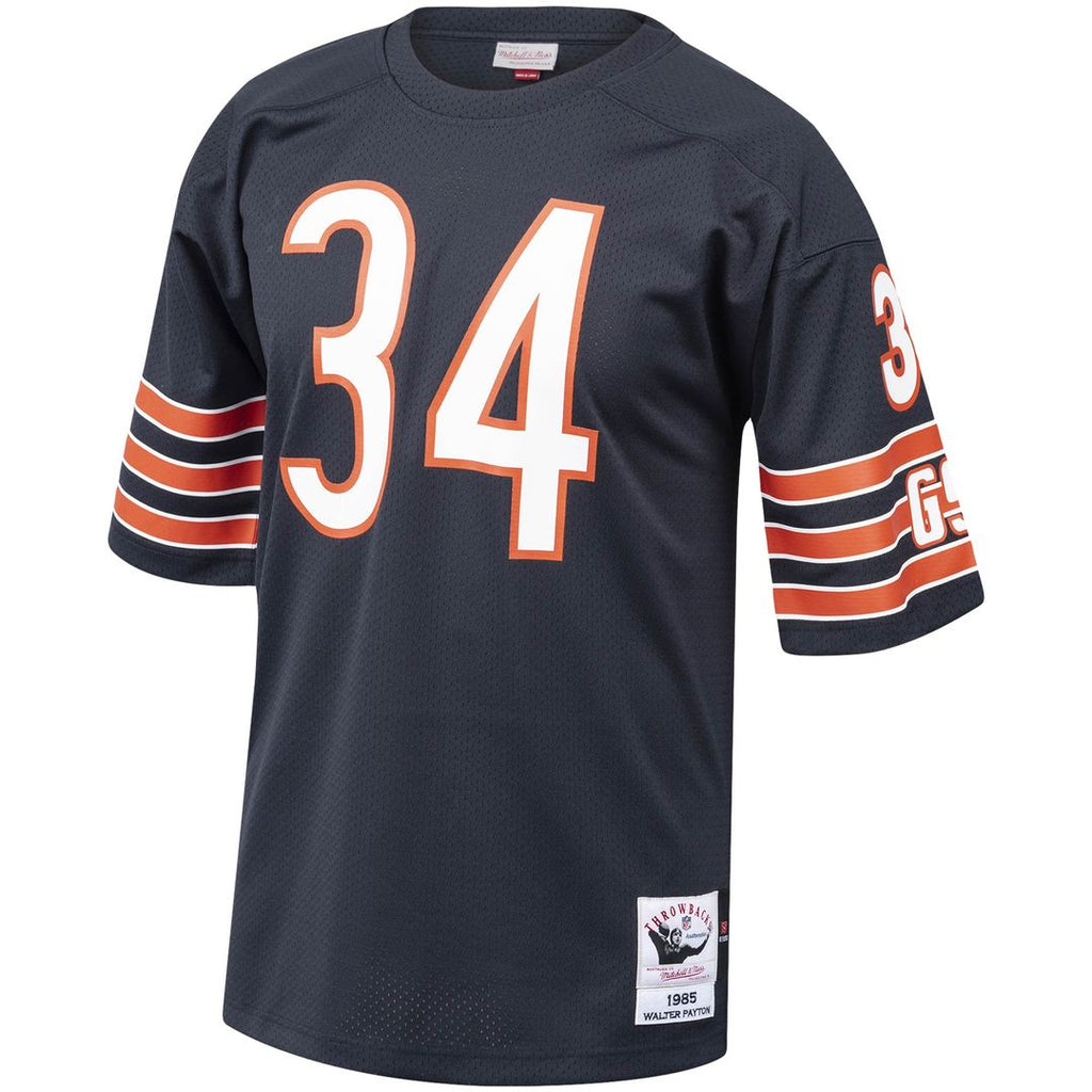 Walter Payton Chicago Bears 1985 Mitchell & Ness Authentic Throwback Retired Player Jersey - Navy