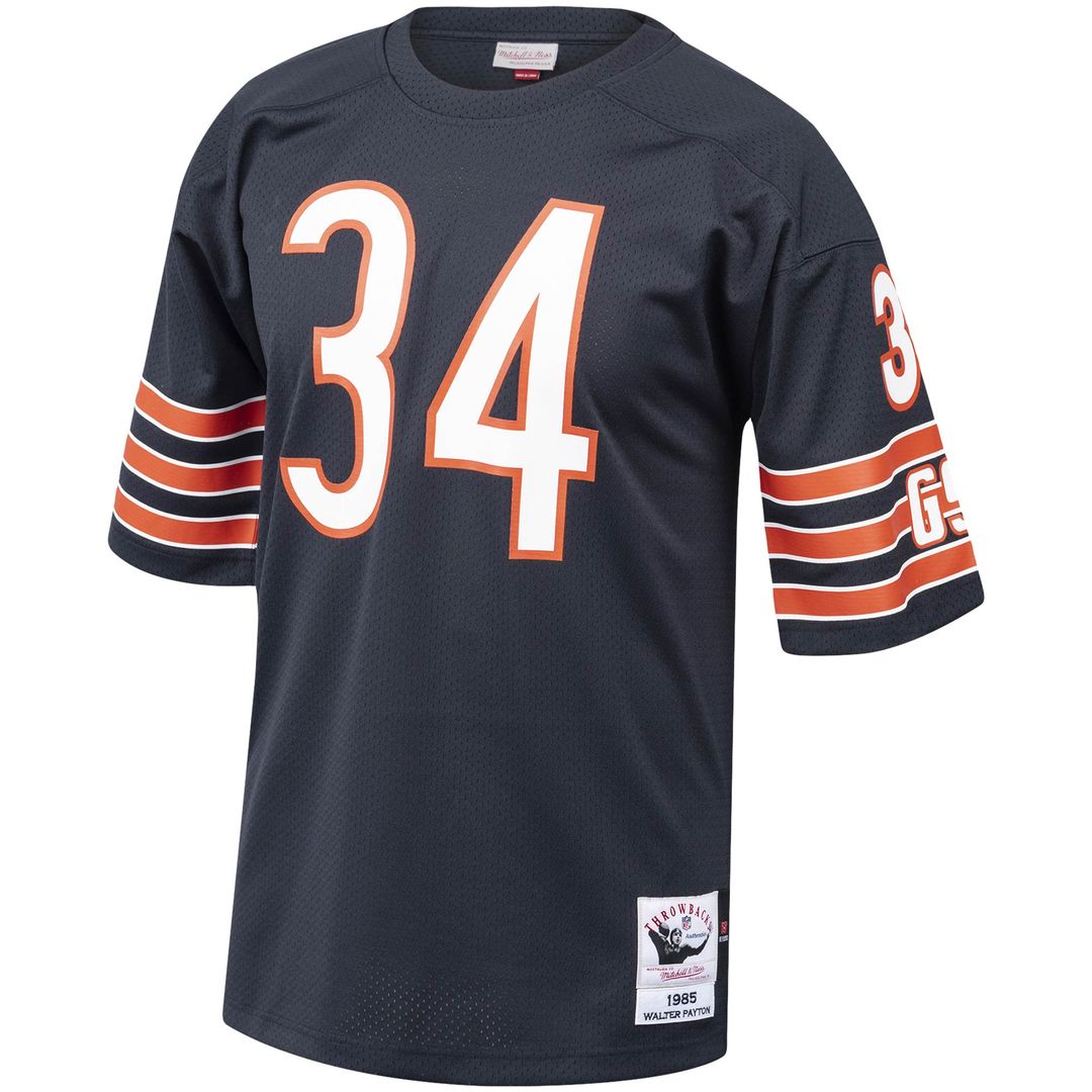 Walter Payton Chicago Bears 1985 Mitchell & Ness Authentic Throwback Retired Player Jersey - Navy
