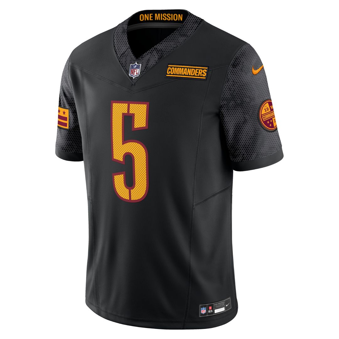 Jayden Daniels Washington Commanders Nike Vapor F.U.S.E. Limited Jersey - Black