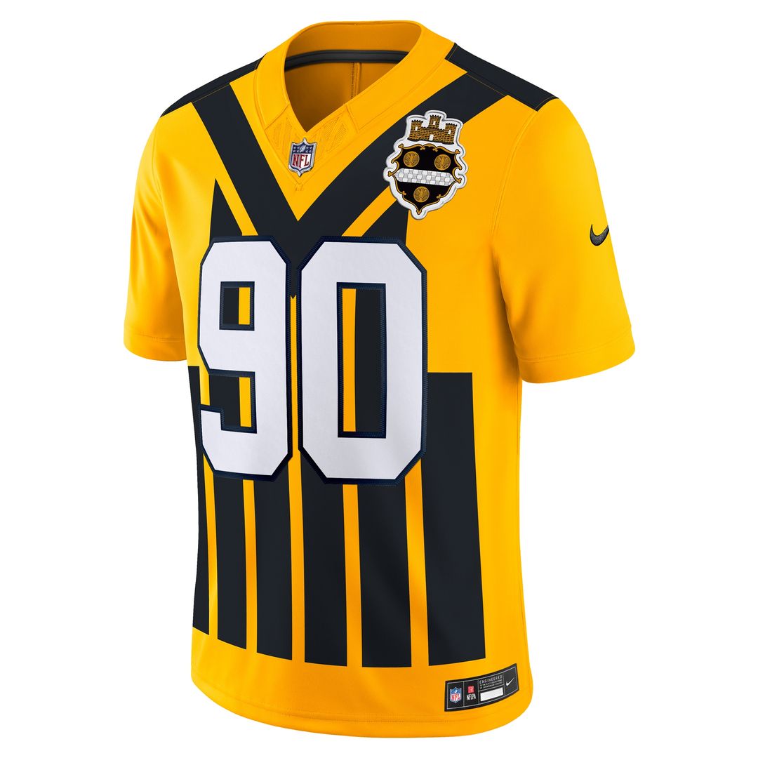 T.J. Watt Pittsburgh Steelers Nike Alternate Vapor F.U.S.E. Limited Jersey - Gold