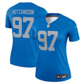 Aidan Hutchinson Detroit Lions Nike Women's Alternate Legend Player Performance Top -  Blue