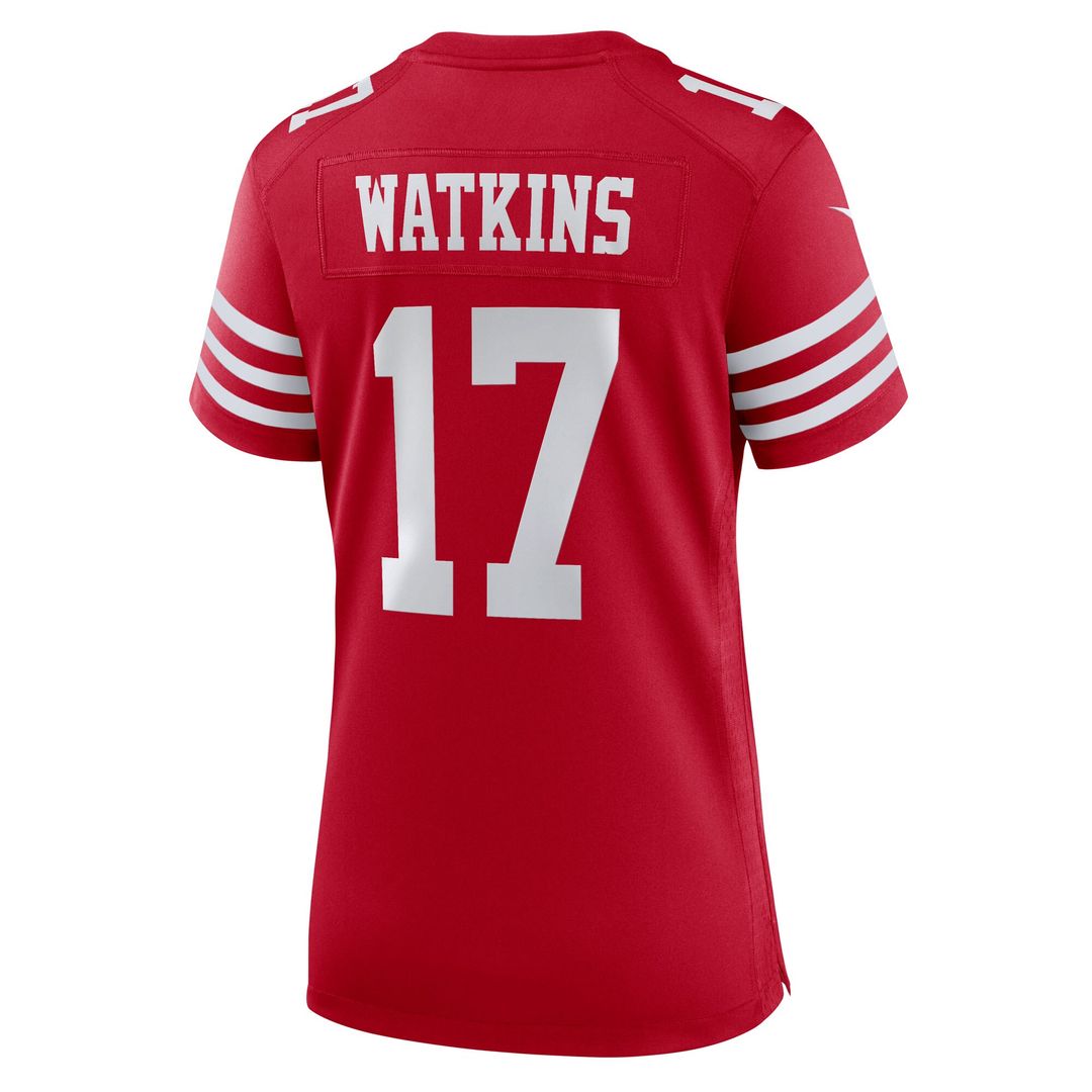 Jordan Watkins San Francisco 49ers Nike Women's Team Game Jersey -  Scarlet