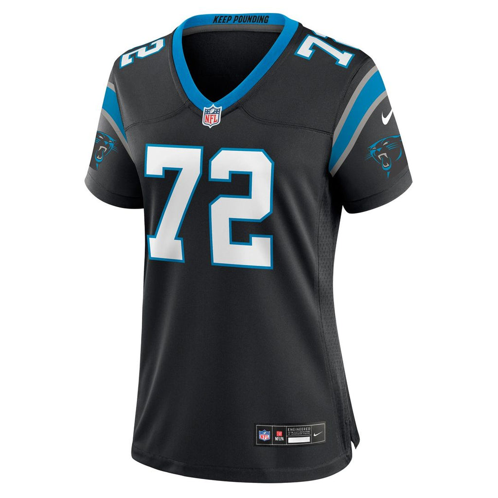 Taylor Moton Carolina Panthers Nike Women's Team Game Jersey - Black