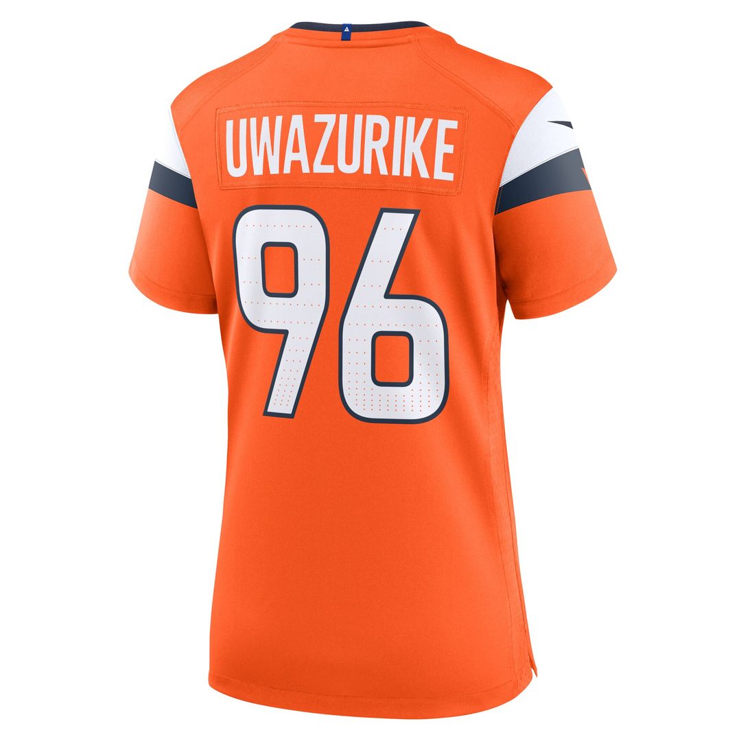 Eyioma Uwazurike Denver Broncos Nike Women's Team Game Jersey -  Orange