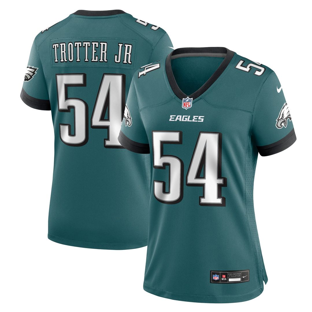 Jeremiah Trotter Jr. Philadelphia Eagles Nike Women's Team Game Jersey - Midnight Green